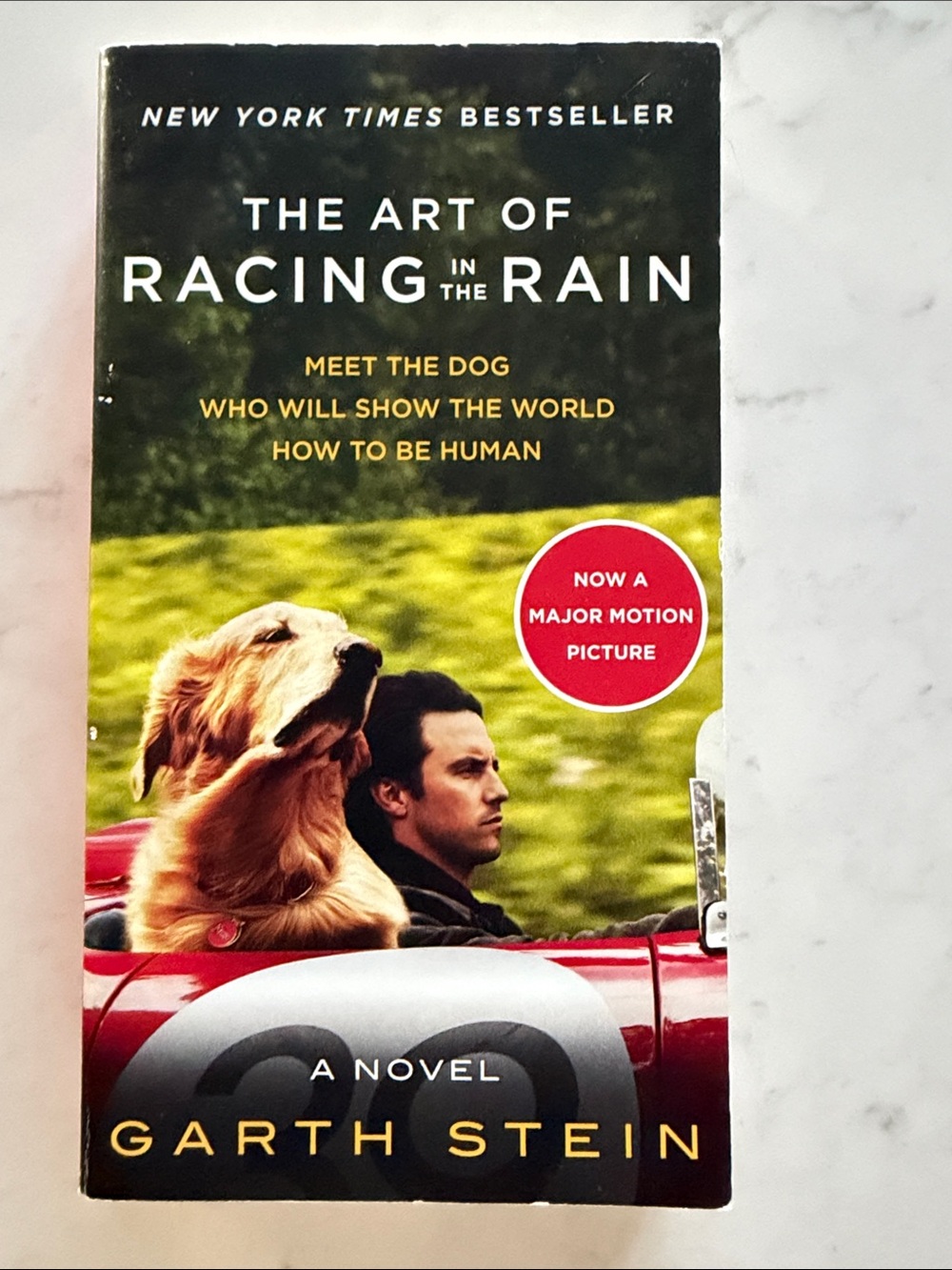 The Art of Racing in the Rain - Dog on Cover (Red)